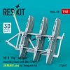 RESKIT RSU48-0550 Mi-8 Hip weapon mounting frame with BD3-57KrV for Trumpeter kit (UKRAINE Late) (2 pcs) (3D Printed) (1/48)